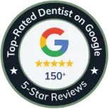 Top Rated Dentist on Google badge